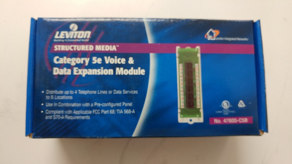 Leviton 47605-C5B Category 5 Voice and Data Module