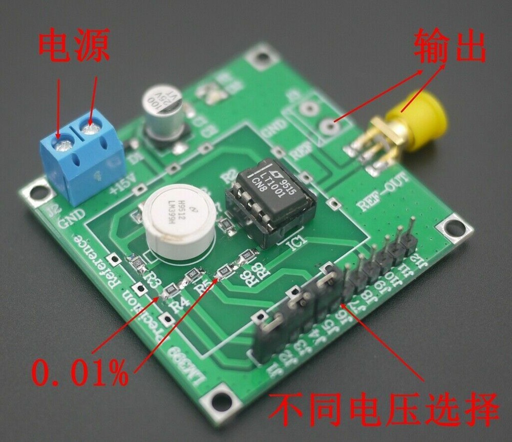 LM399 Voltage Reference Source 10V/7.5V/5V/2.5V Output for Voltmeter Calibration