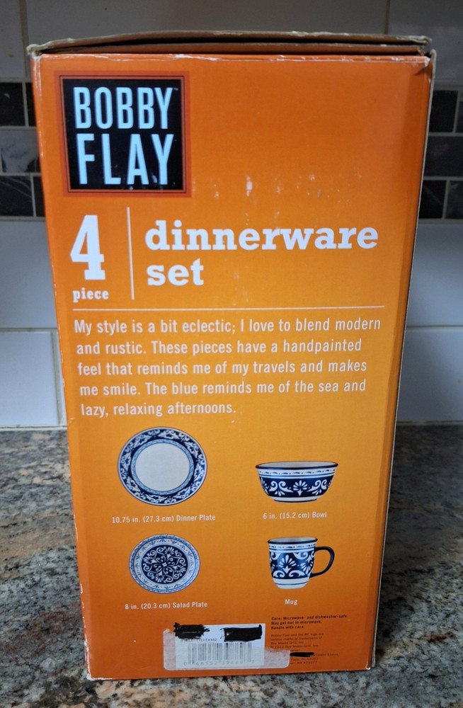 Bobby Flay Marbella Collection 4-Piece Dinnerware Set