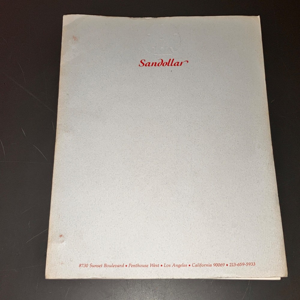 JACKNIFE (5/10/87) Robert De Nero Thriller Screenplay - Rev. Draft w/Prod. Cvrs!