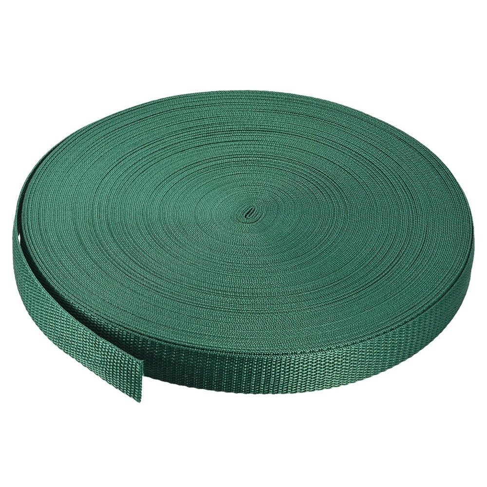 Lightweight Polypropylene Webbing Strap 1" 50 Yards Grass Green Strapping