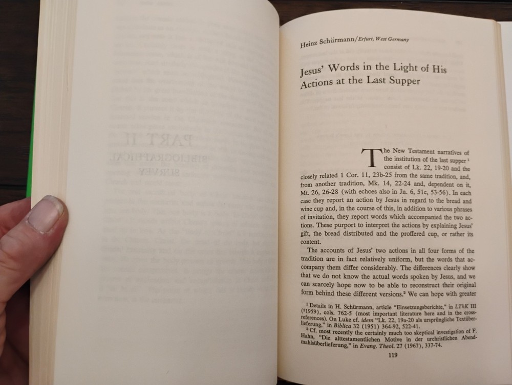 Book Concilium 40 Scripture The Breaking of Bread HC/DJ Library