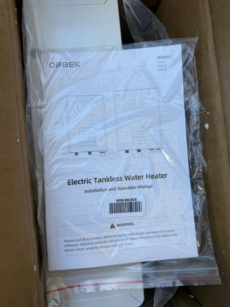 ORBEK 14kW Tankless Water Heater Electric 240V Instant Hot Water Heater For Bath