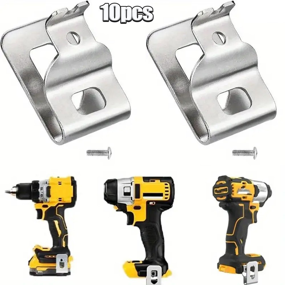 10pcs Replacement Belt Clip For Dewalt Hook & Screw for Drill Impact Driver