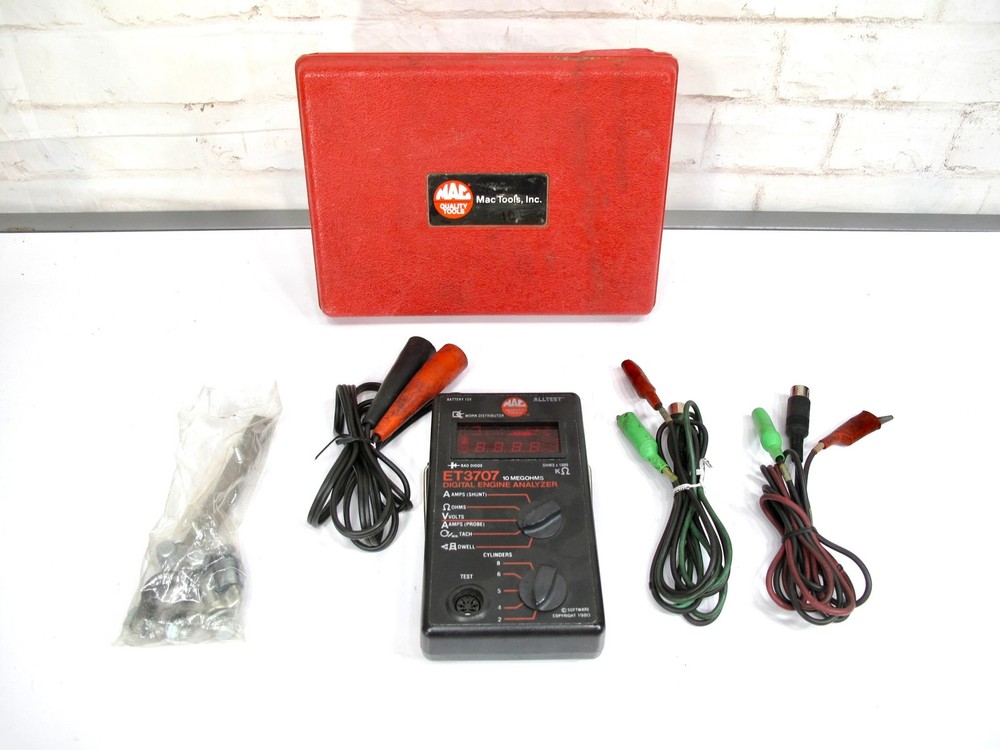Mac Tools Et3707 Digital Engine Analyzer 10 Megohms with Leads