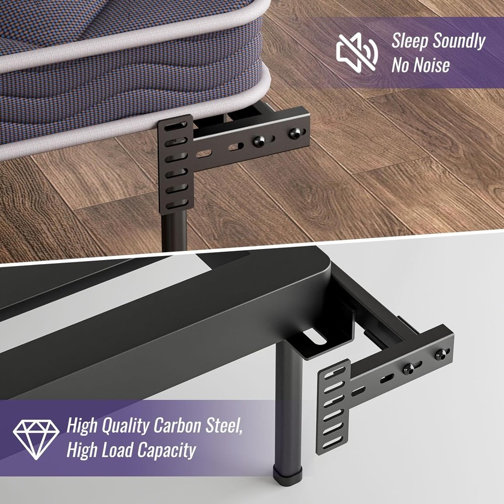 Adjustable Headboard Brackets Metal Bed Frame Headboard Wall Mounting
