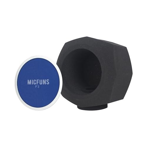Studio Microphone windscreen F3 Microphone Wind Shield Pop Filter for 1.77 blue