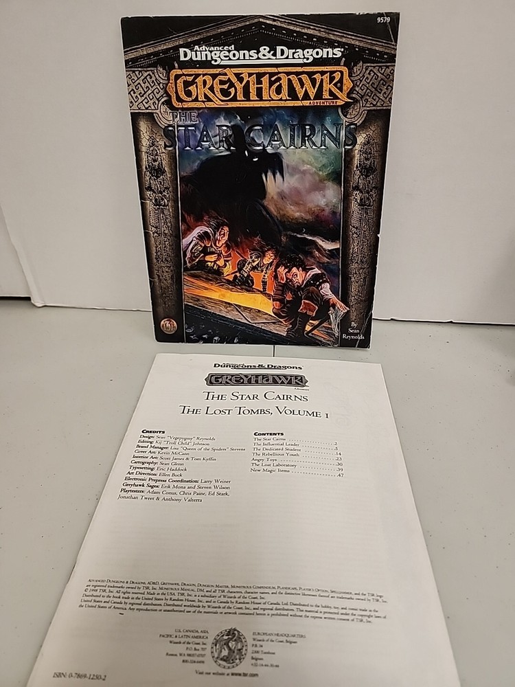 TSR Advanced D&D 9579 Greyhawk The Star Cairns