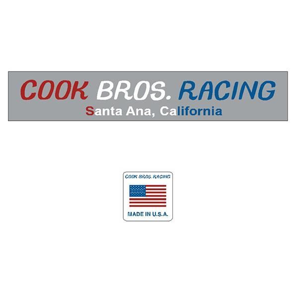 Cook Bros. RED, WHITE & BLUE fork decals with FLAG
