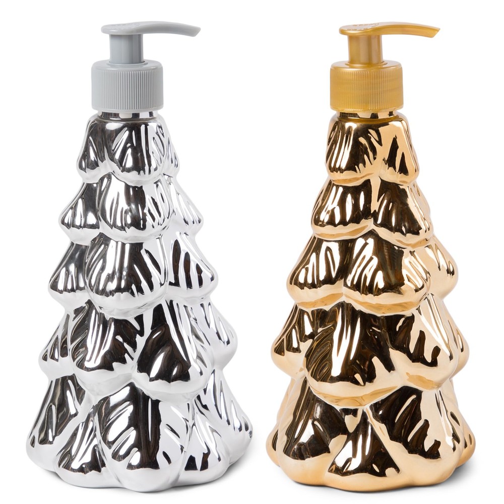 Simple Pleasures Metallic Christmas Tree Trees 2 Pack, Multicolor