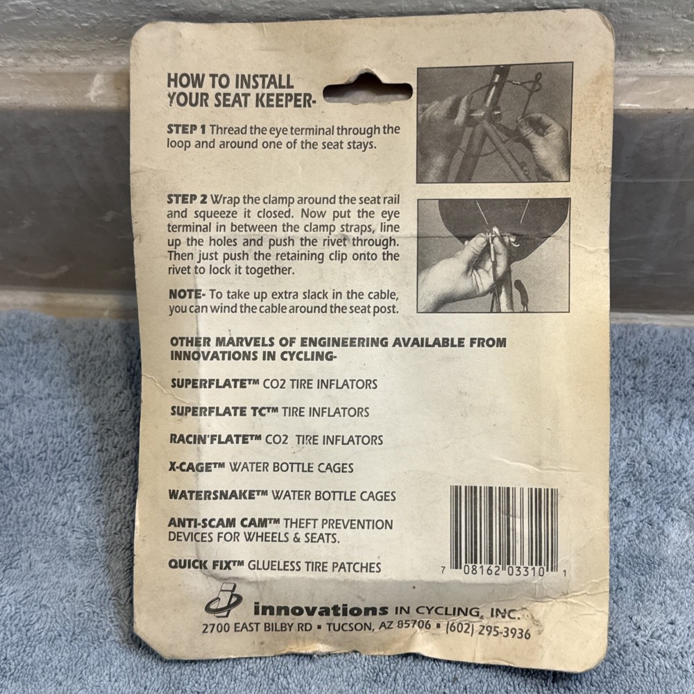 Innovations Seat Keeper Seat Locking Device NOS [ssg]