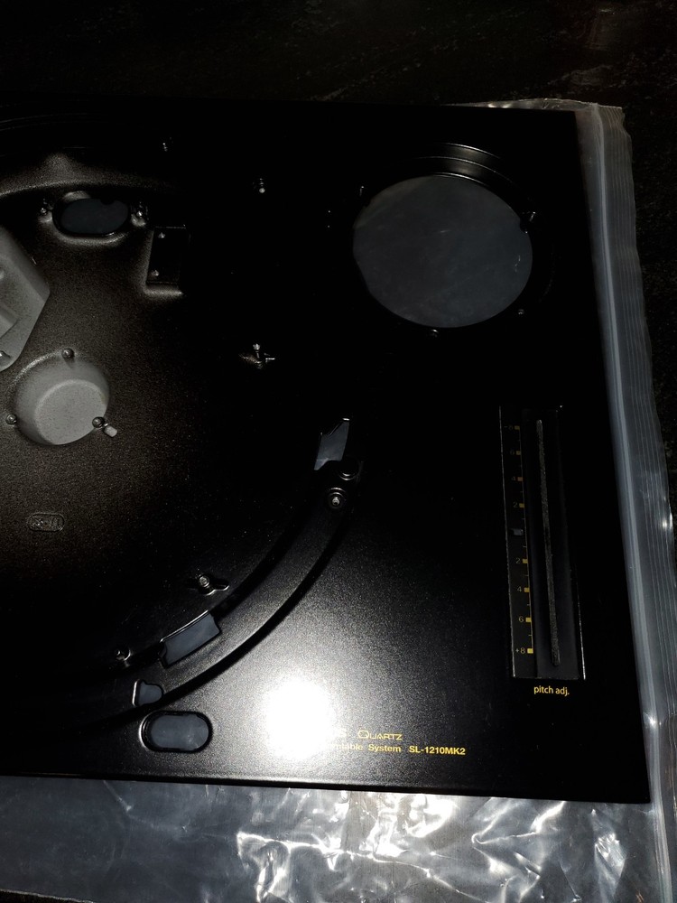 Technics SL1210 Mk2 Original Top Plinth Gloss Black Gold Etching