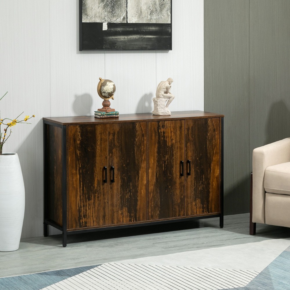 Industrial Sideboard Buffet Cabinet with Doors, Kitchen Cabinet