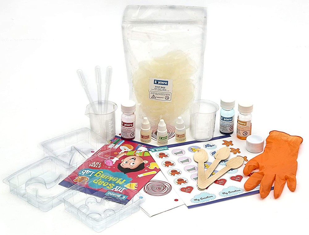 Explore STEM Learner Soap Making Kit Glitter DIY Science Education