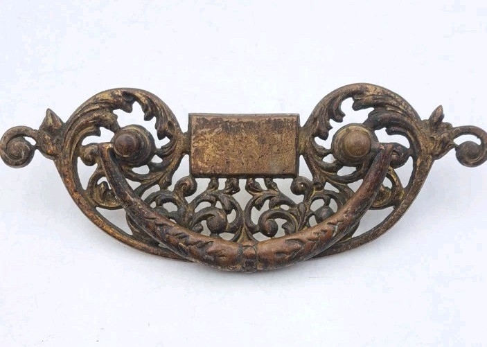 Antique Drop Bail Pull Drawer Cabinet Cupboard Handle Ornate Eastlake Hardware