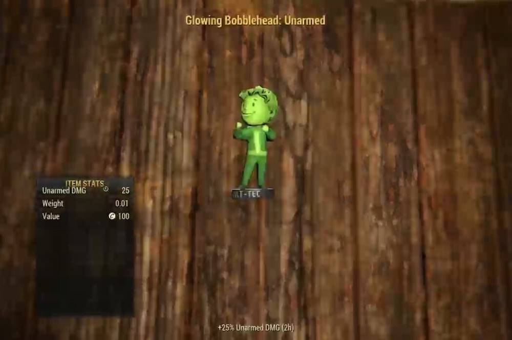 (Xbox) 1 Glowing Bobblehead: Unarmed