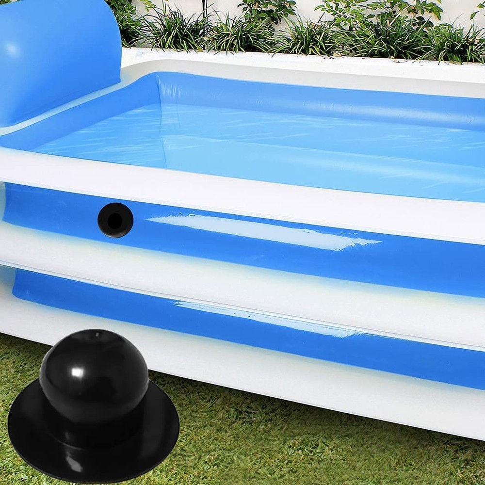 savone 3 Pack Pool Wall Plug Replacement for Intex Bestway Pools, Black