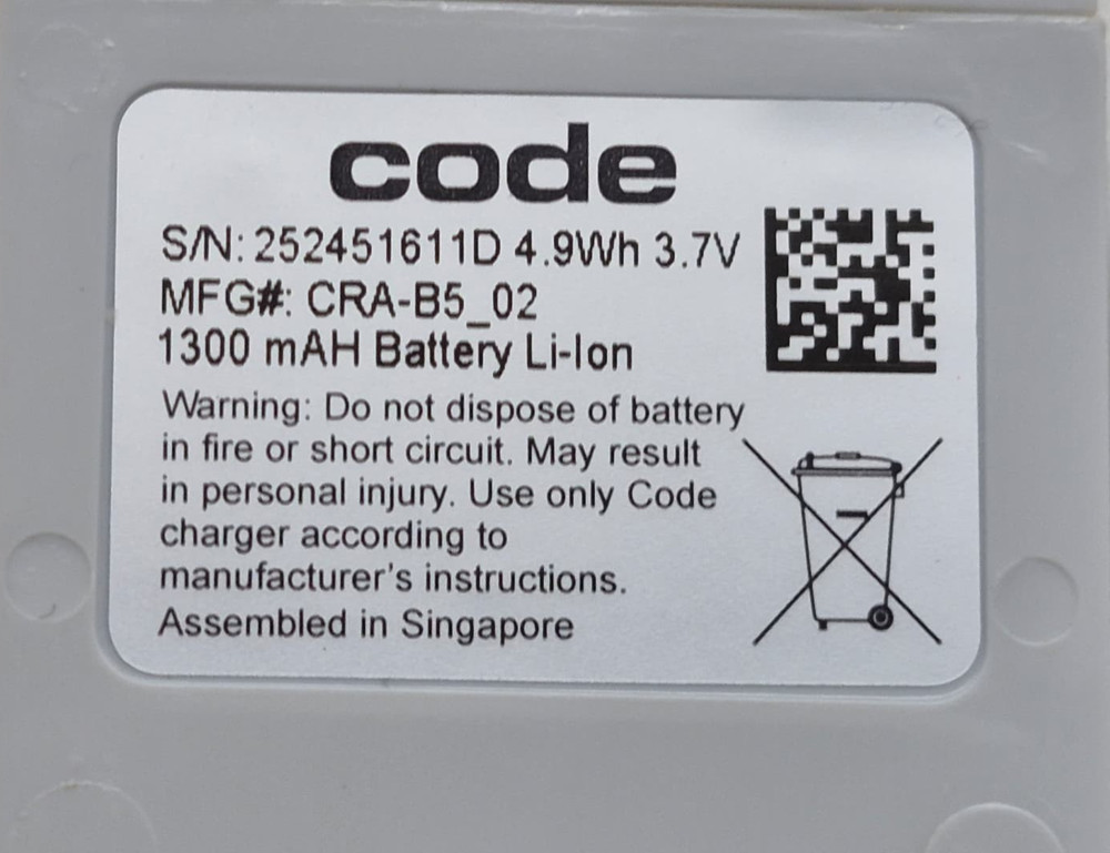 Code CRA-A106 Quad-Bay Battery Charge Station w/ 4 Batteries