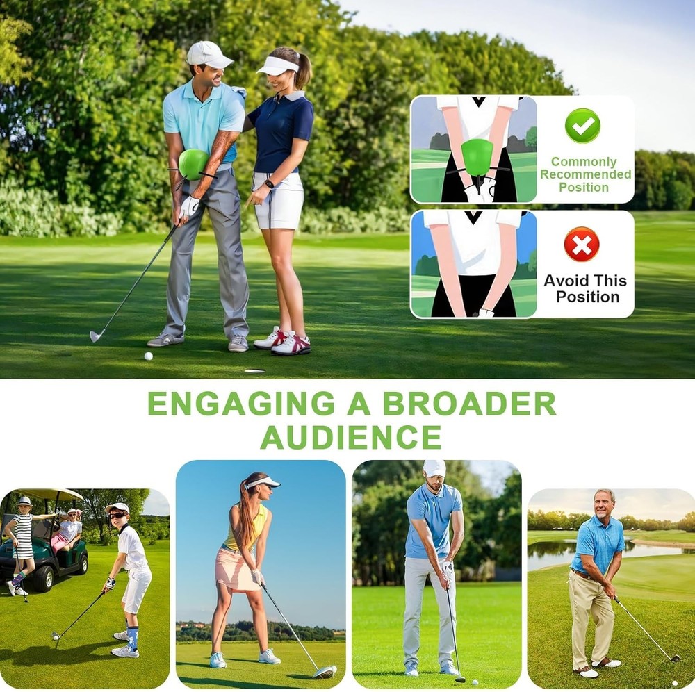 The Connector Golf Training Aid, Golf Swing Trainer for Posture Correction Pract