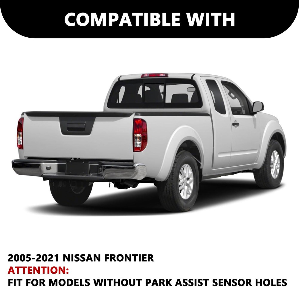 Rear Back Bumper Assembly for 2005-2021 Frontier no Sensor Holes Chrome
