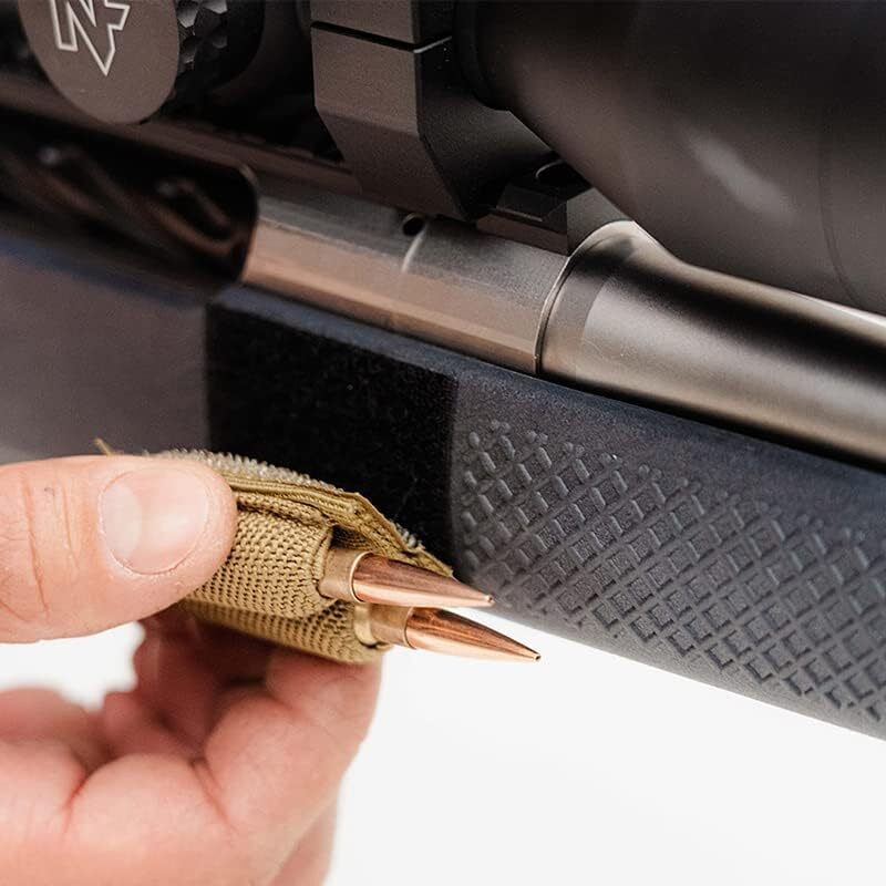 2X Tactical Patch 2 Round Ammo Holder Adhesive Cartridges Hook Loop Bullet Pouch