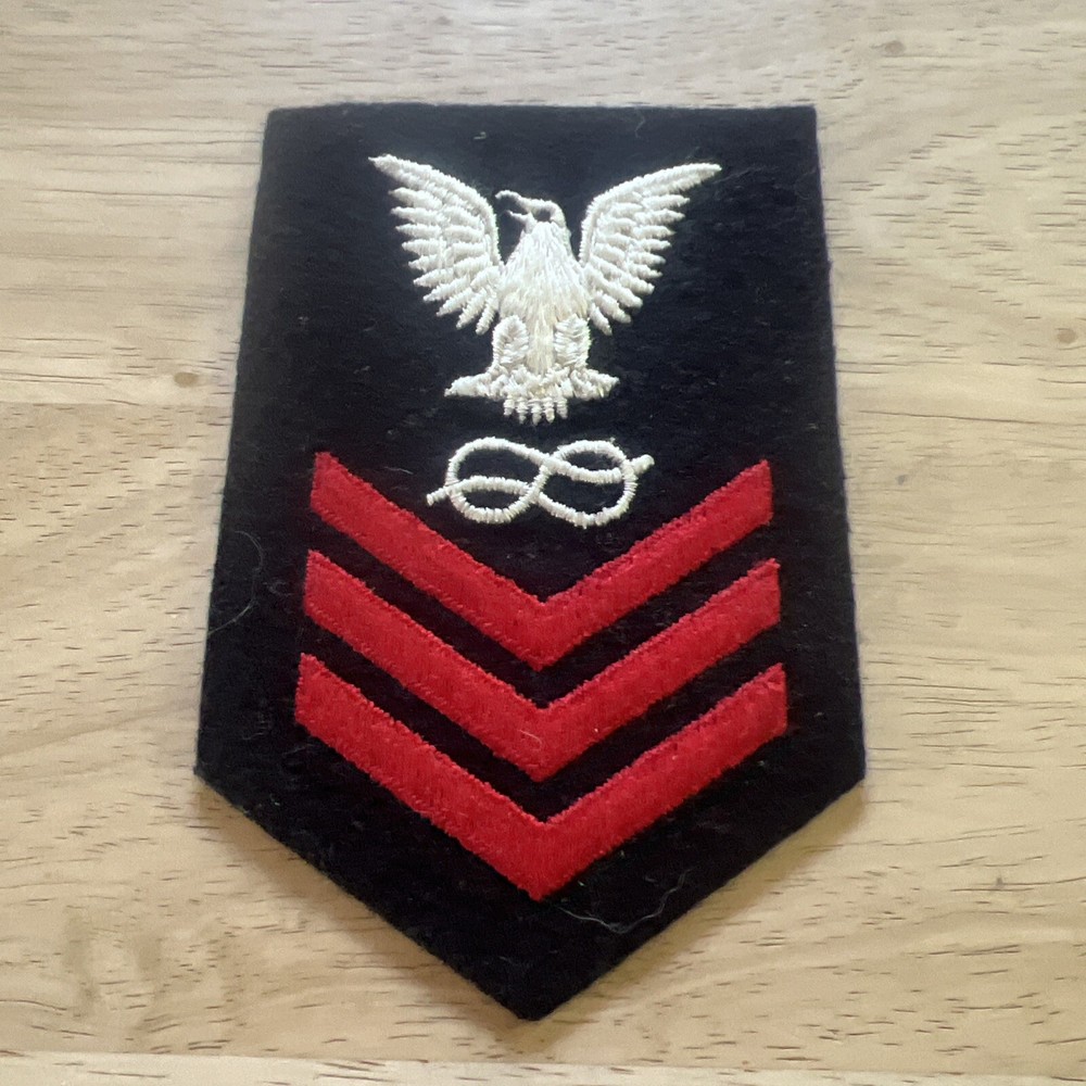 Vintage US Navy Petty 1st Class Military Cloth  Patch