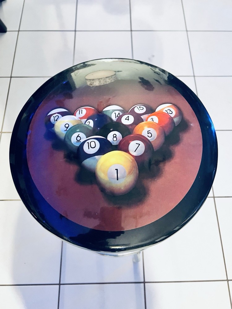 Stool Arcade with Pool Balls Billiard