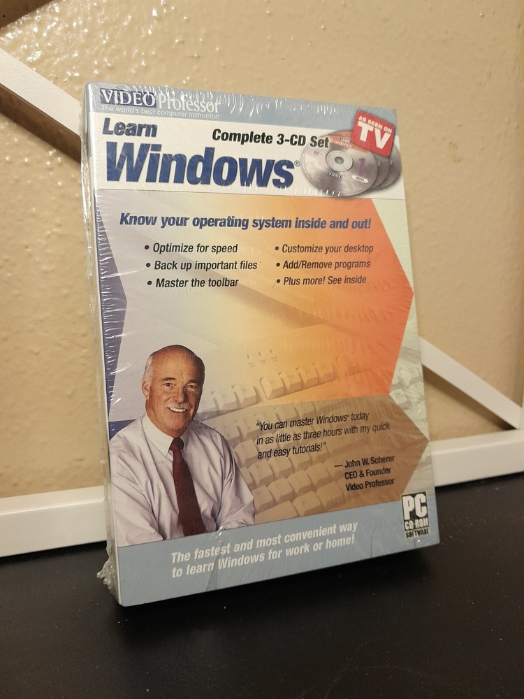 Video Professor Learn Windows (Sealed 3 CD-Rom Set)