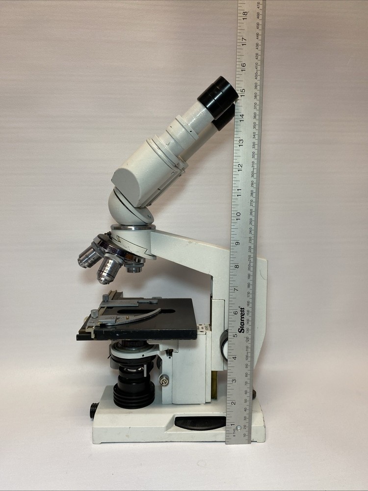 Comcon Binocular Microscope 100 40 4 Lenses Lighted Power N970057 Y4