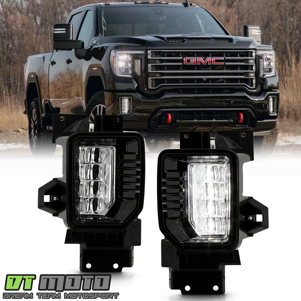 2020-2023 GMC Sierra 2500HD 3500HD LED Bumper Fog Lights Driving Lamps w/ Switch