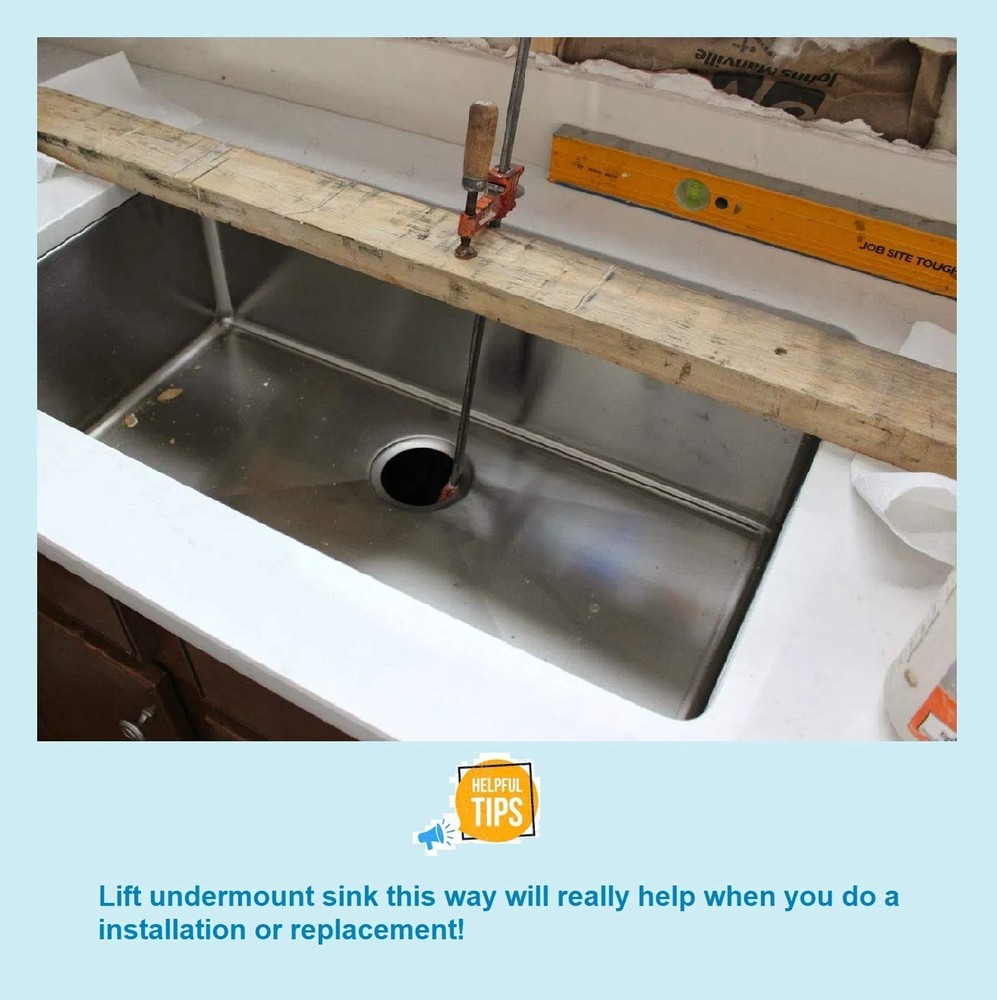 Sink Clips, Undermount Sink Brackets, Bathroom Kitchen Ceramic Stainless Stee...