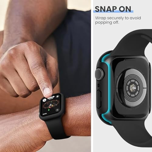 18 Pack PC Screen Protector Case Compatible with Apple Watch 46mm Series 10/11
