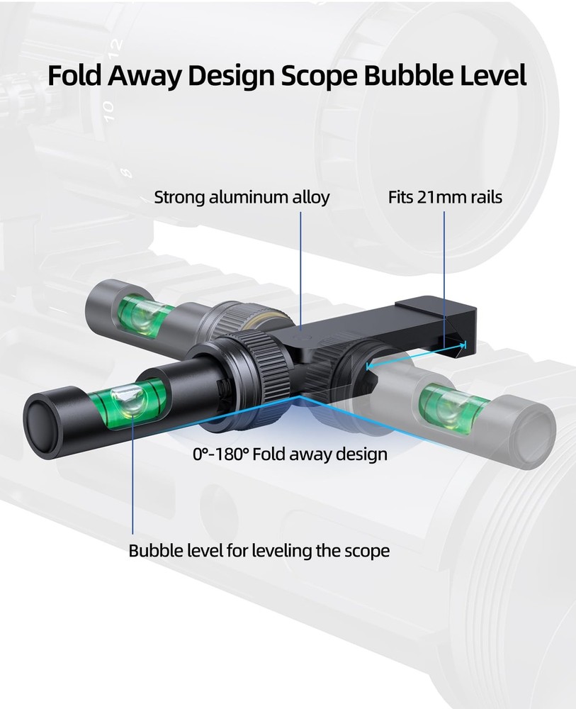 EZshoot Scope Leveling Kit with a Magnetic Level Precision Black