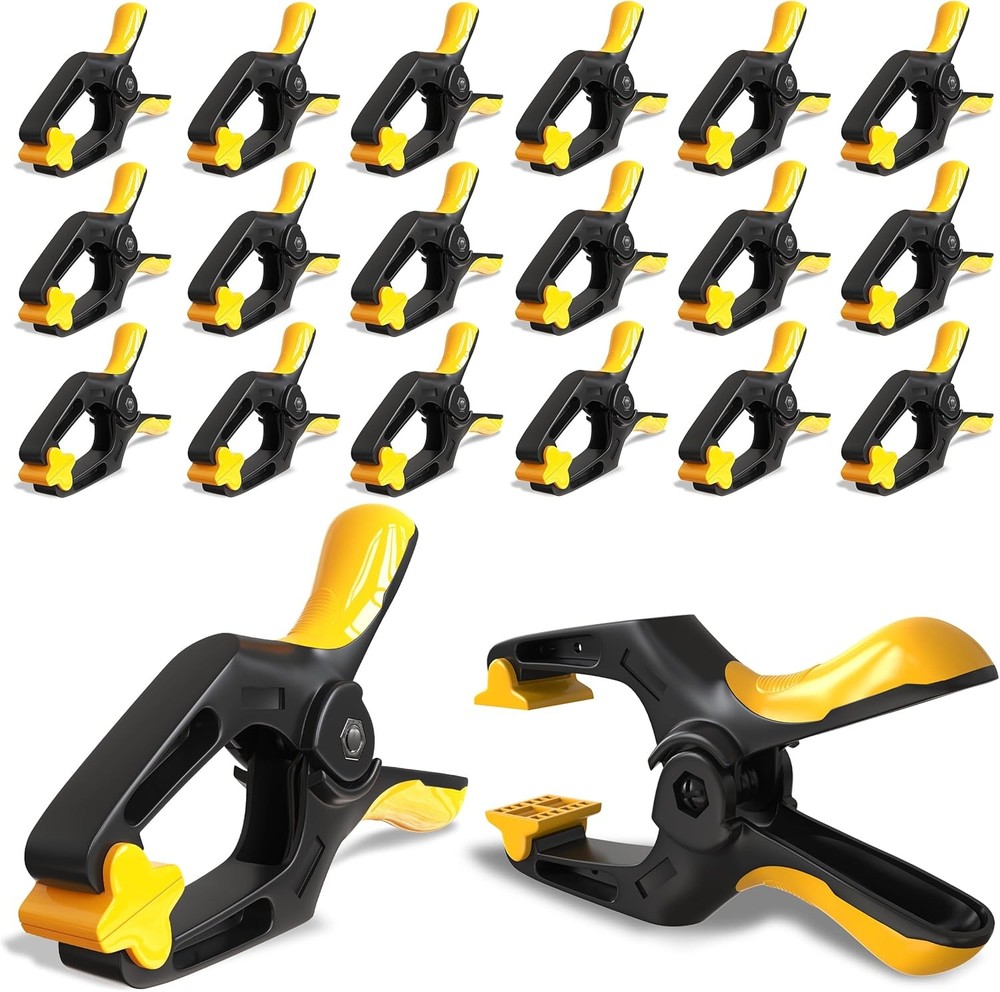 Small Spring Clamps 3 inch - 20 Pack Clamps for Backdrop Stand, Tarps, Crafts &