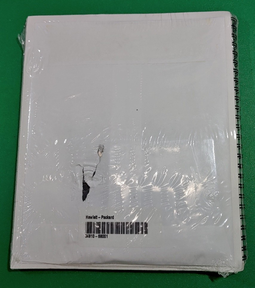 HP 34810B BenchLink Software, With Scope Getting Started Guide Never Opend.