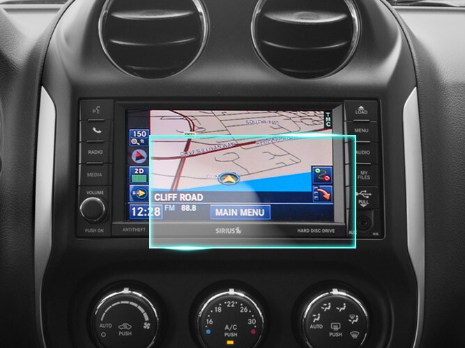 Crystal Clear Screen Protector for 2016 Jeep Compass Vehicle Navigation