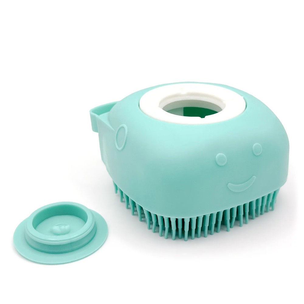 Silicone Pet Bath Brush – Blue