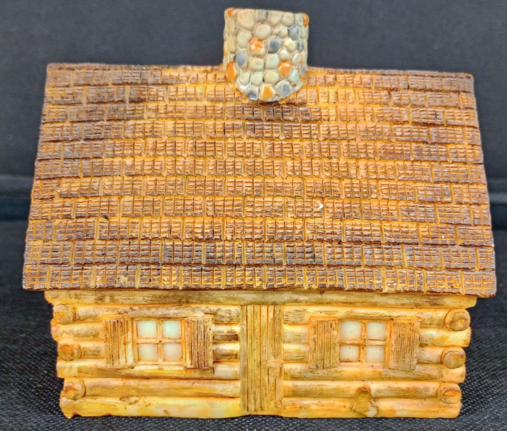 Wildberry Log Cabin Incense Burner w/ Evergreen Cone Samples