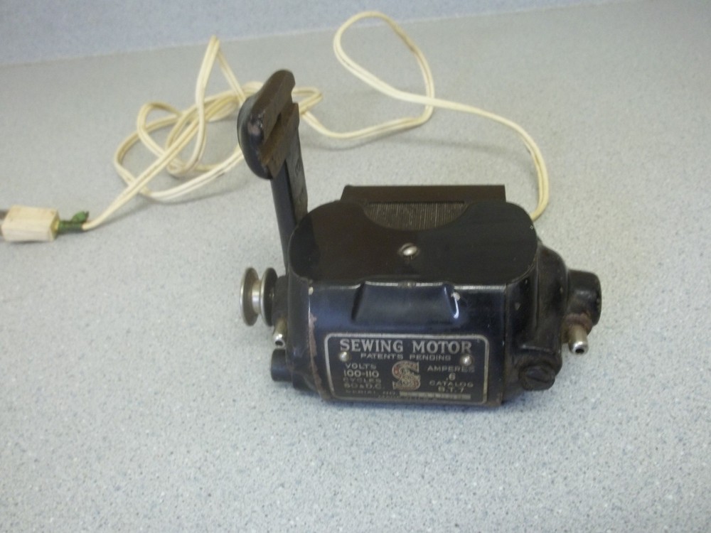 Singer Sewing Machine Motor Catalog B.T.7