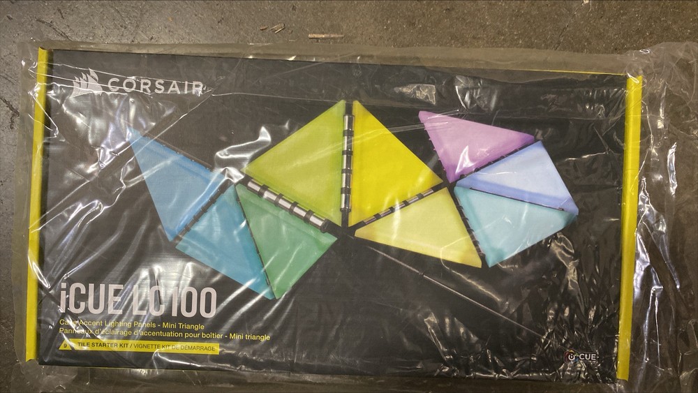 Corsair iCUE LC100 Case Accent Lighting Panels - Mini Triangle - 9X Tile