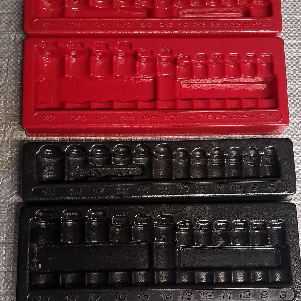 Icon 3/8 Deep And Shallow Metric Standard Socket Trays/Organizer