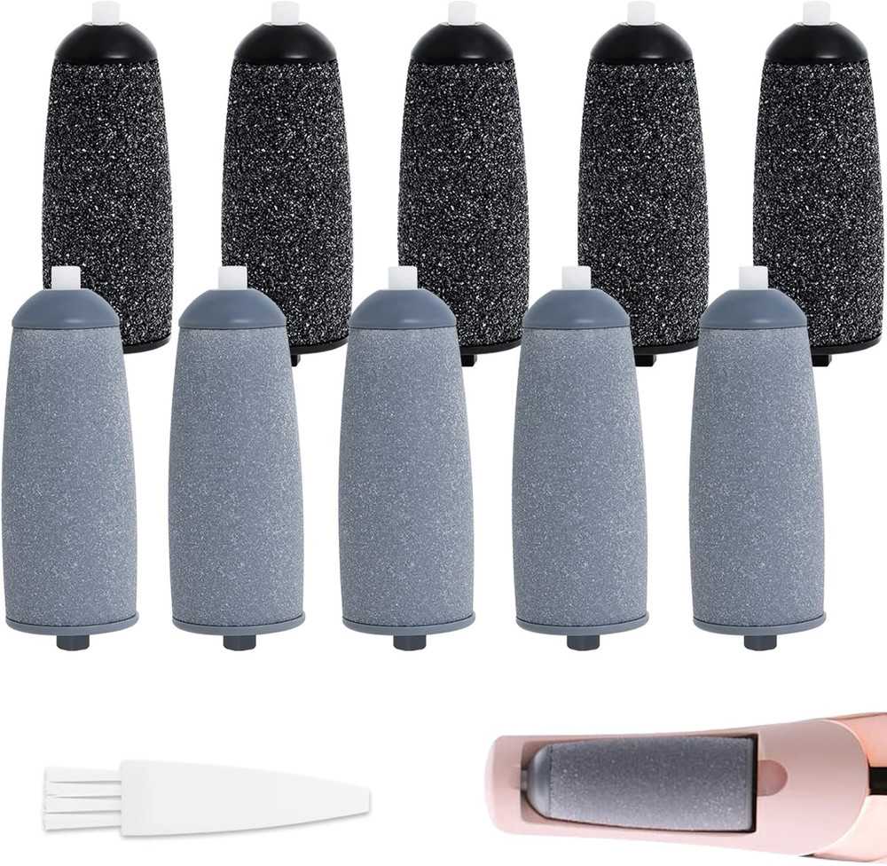 10 Pack Replacement Roller Refills Compatible with Finishing Touch Flawless Pedi