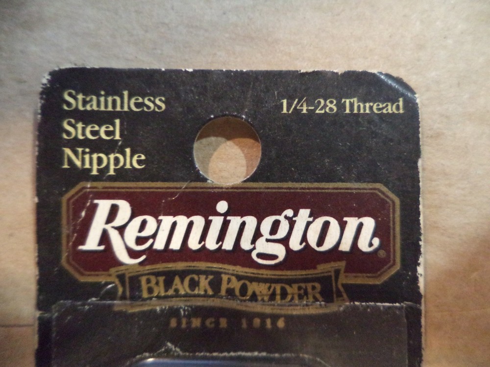 Remington Stainless Steel Muzzleloader Nipple - 1/4-28 Thread