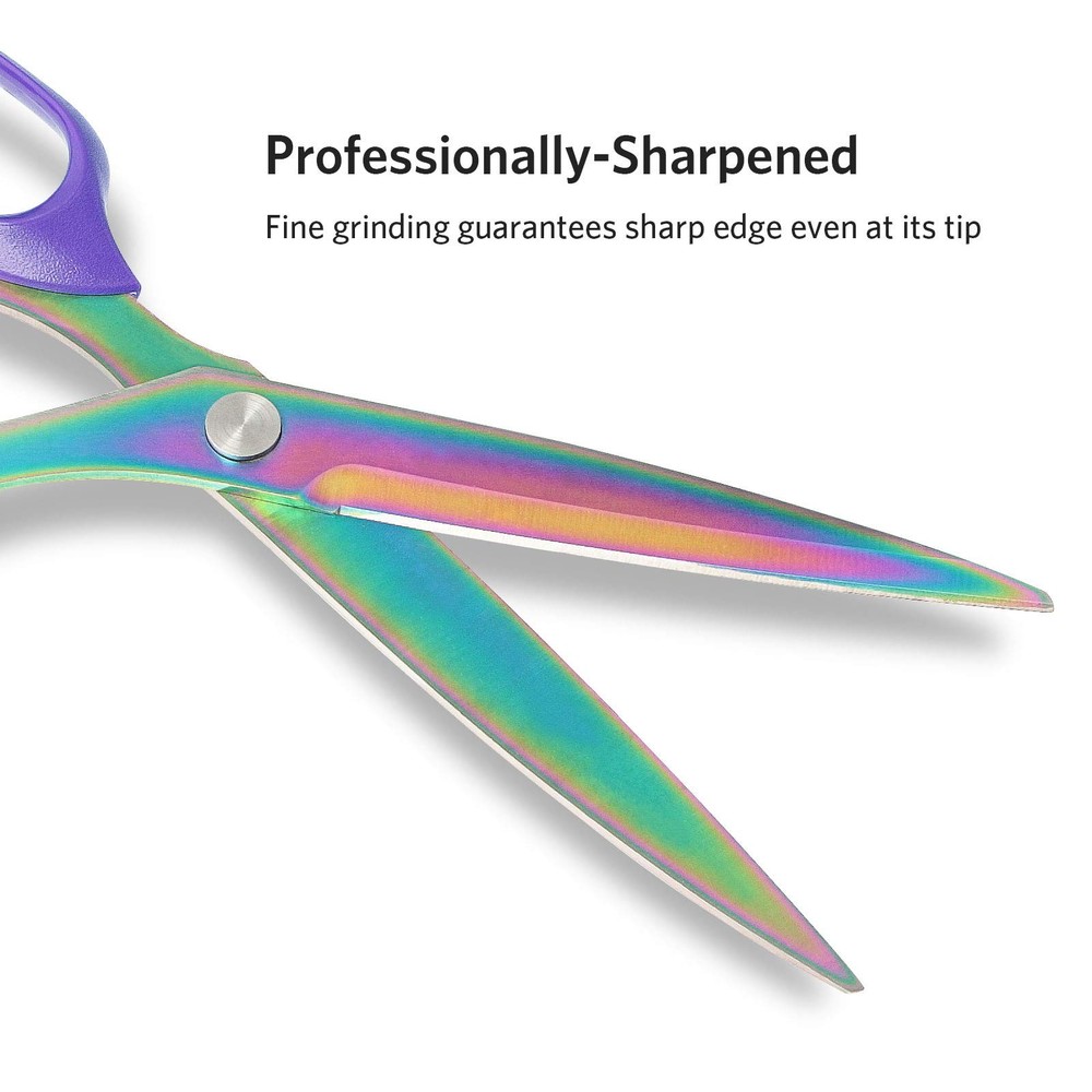 Asdirne Titanium Coating Fabric Scissors, Professional Tailor 1 pack, 1 Pack