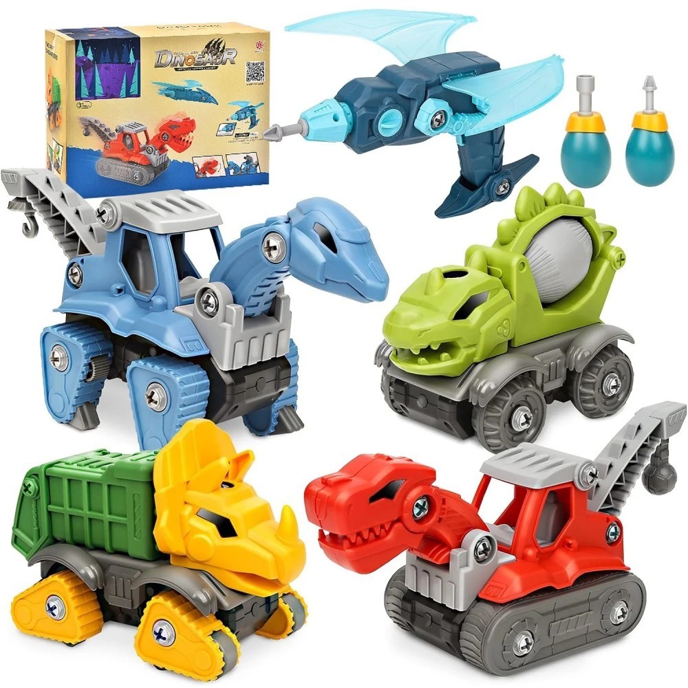 5 Pack Take Apart Dinosaur Toys