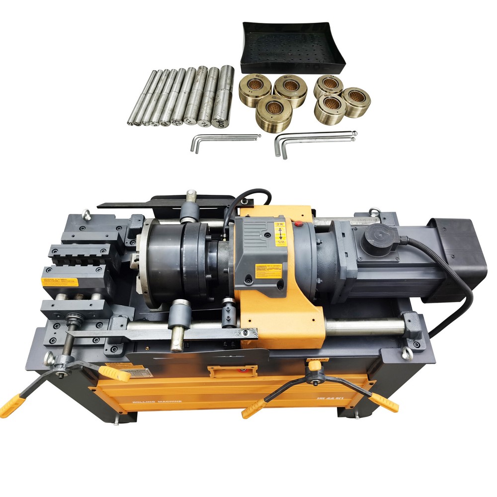 Full-automatic Steel Bar Straight Thread Rib Stripping Rolling Machine 220V