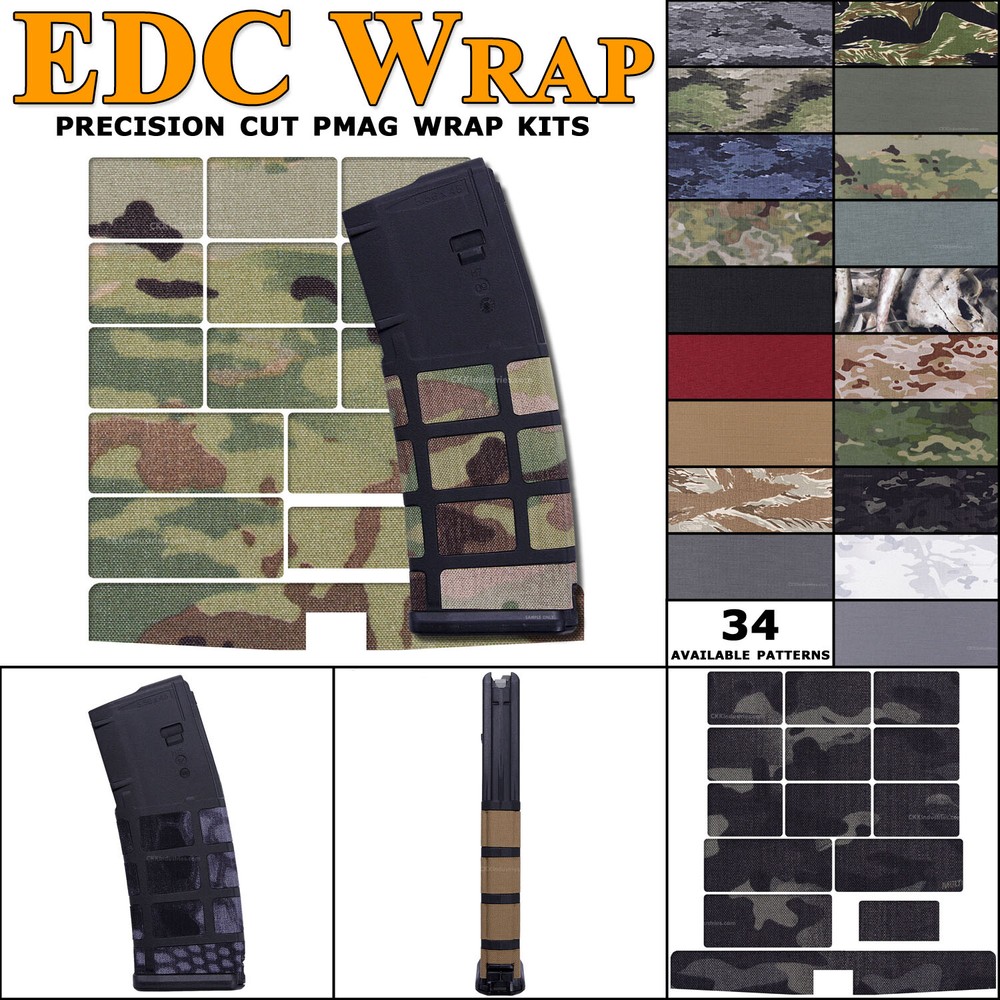 EDC Wrap - Adhesive Fabric Wrap for PMAGs - (Multiple Patterns Available)