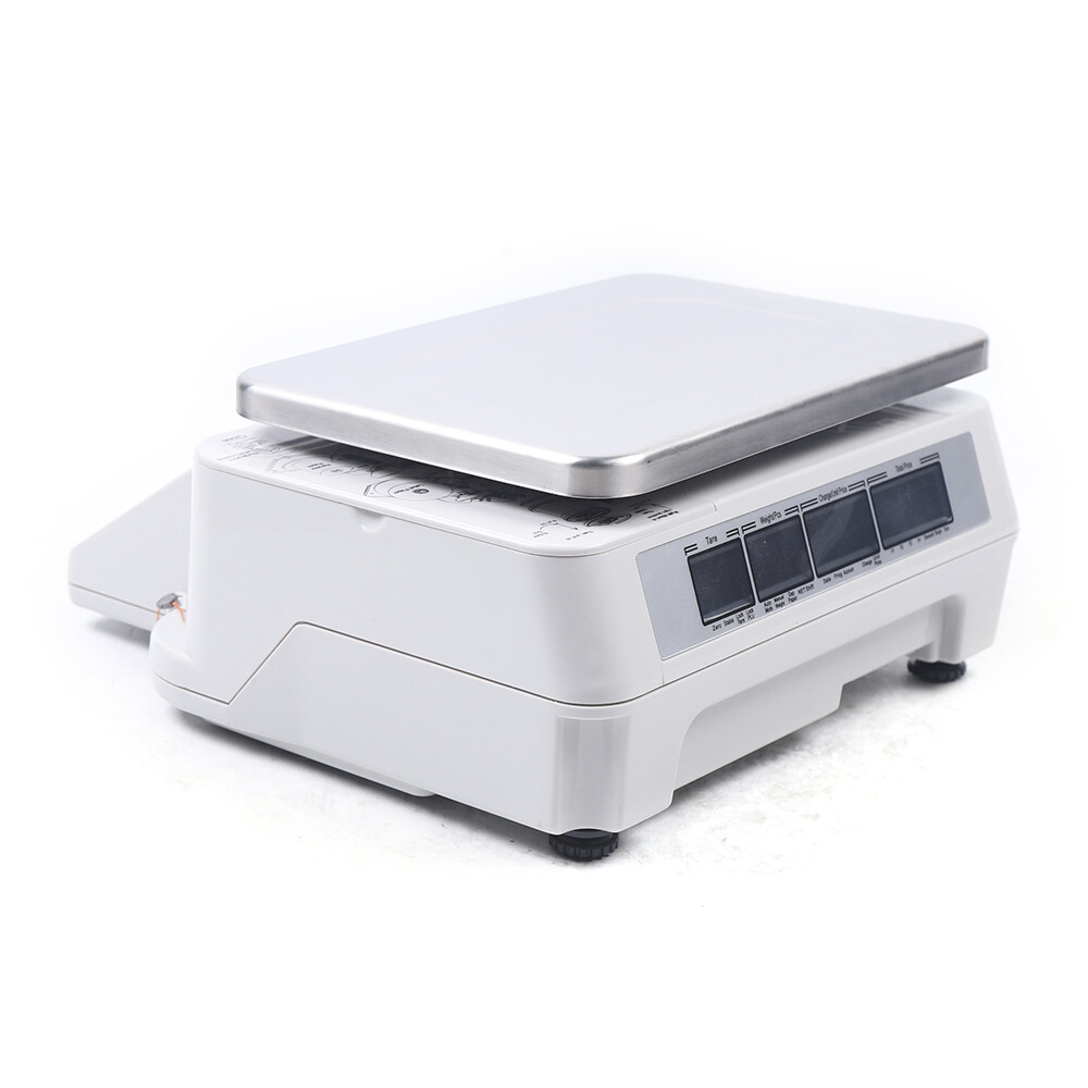 Commercial Digital Price Computing Scale 66Lbs with Label Barcode Printer 110V