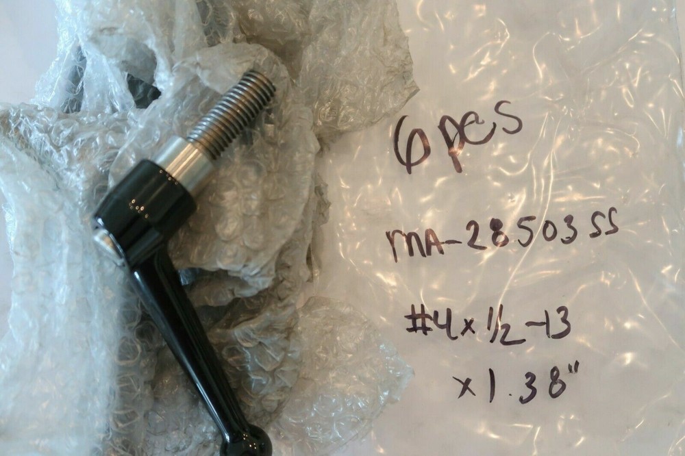 MONROE ENGINEERING MA-28503SS #4, 1/2-13 Stud SS Insert Adjustable Handle
