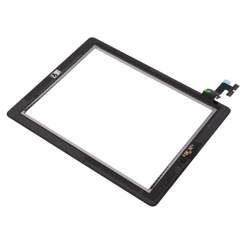Glass Touch Screen Digitizer + Home Button Assembly for iPad 2 Black + Tools